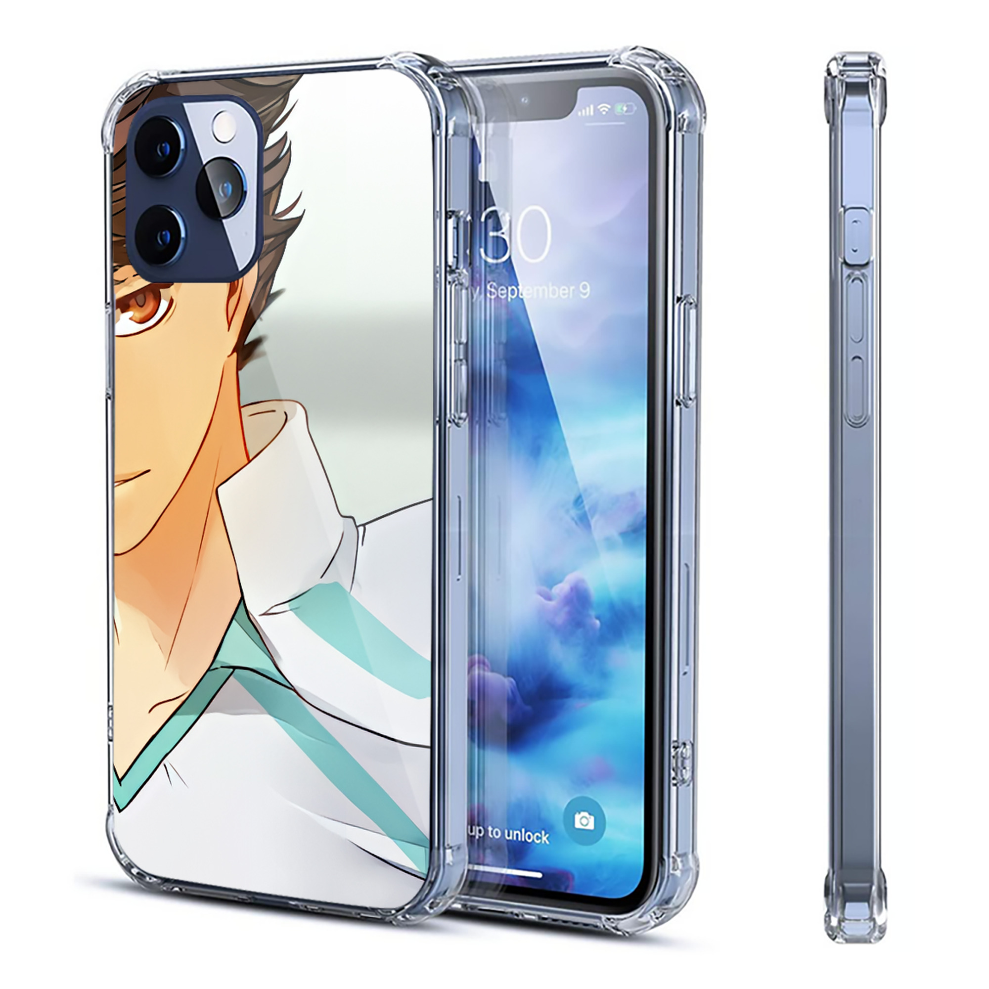 （画像用） ハイキュー!! Haikyu!! 【iPhone 12シリーズ対応】透明スマホケース（クリアソフトケース）
